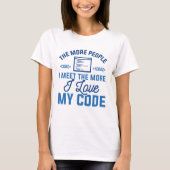 I Liebe Mein Code T-Shirt (Vorderseite)