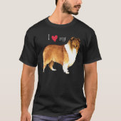 I Liebe mein Collie T-Shirt (Vorderseite)