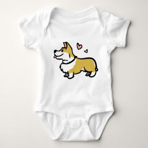 I Liebe mein Corgi-Baby Baby Strampler