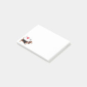 I Liebe mein Dachshund-Jagdhund Post-it Klebezettel (angewinkelt)