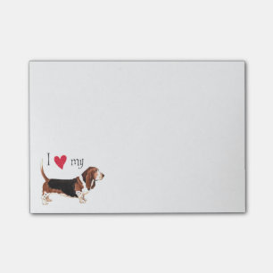I Liebe mein Dachshund-Jagdhund Post-it Klebezettel