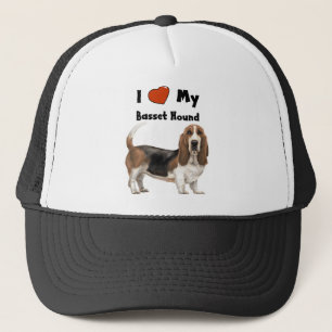 I Liebe mein Dachshund-Jagdhund Truckerkappe