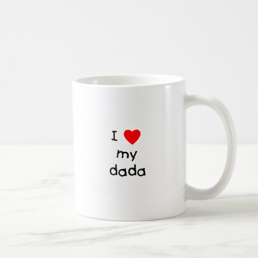 I Liebe mein Dada Kaffeetasse (Rechts)