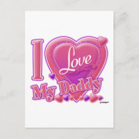 I Liebe Mein Daddy pink/lila - Herz