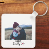I LIEBE MEIN DADDY SCHLÜSSELANHÄNGER 2 FOTO CUSTOM (Rückseite)