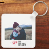 I LIEBE MEIN DADDY SCHLÜSSELANHÄNGER 2 FOTO CUSTOM (Rückseite)