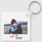 I LIEBE MEIN DADDY SCHLÜSSELANHÄNGER 2 FOTO CUSTOM (Rückseite)