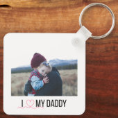 I LIEBE MEIN DADDY SCHLÜSSELANHÄNGER 2 FOTO CUSTOM (Rückseite)