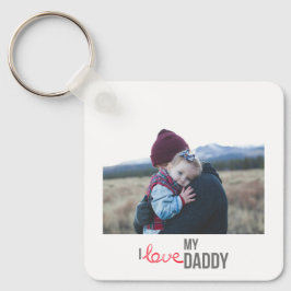 I LIEBE MEIN DADDY SCHLÜSSELANHÄNGER 2 FOTO CUSTOM