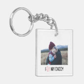 I LIEBE MEIN DADDY SCHLÜSSELANHÄNGER 2 FOTO CUSTOM (Vorderseite links)