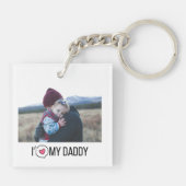 I LIEBE MEIN DADDY SCHLÜSSELANHÄNGER 2 FOTO CUSTOM (Rückseite)