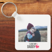 I LIEBE MEIN DADDY SCHLÜSSELANHÄNGER 2 FOTO CUSTOM (Vorderseite)