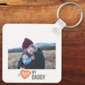 I LIEBE MEIN DADDY SCHLÜSSELANHÄNGER 2 FOTO CUSTOM (Rückseite)