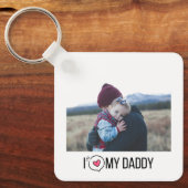 I LIEBE MEIN DADDY SCHLÜSSELANHÄNGER 2 FOTO CUSTOM (Vorderseite)