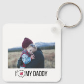 I LIEBE MEIN DADDY SCHLÜSSELANHÄNGER 2 FOTO CUSTOM (Rückseite)