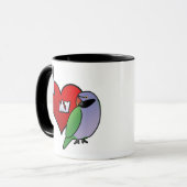 I Liebe mein Derbyan Parakeet Tasse (Vorderseite Links)