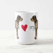 I Liebe mein deutscher Drahthaar-Zeiger Kaffeetasse (Mittel)