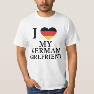 I Liebe Mein deutscher Freund Deutschland Flaggenh T-Shirt