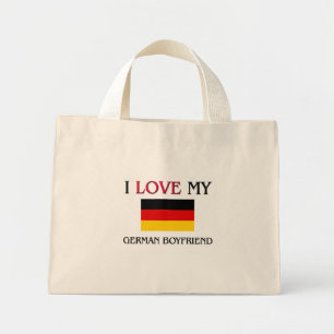 I Liebe Mein deutscher Freund Mini Stoffbeutel