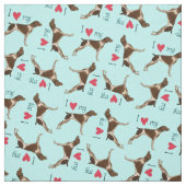 I Liebe mein deutscher kurzhaariger Zeiger Stoff (Muster)