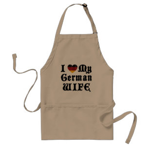 I Liebe mein deutsches Ehefrau-Geschenk Schürze