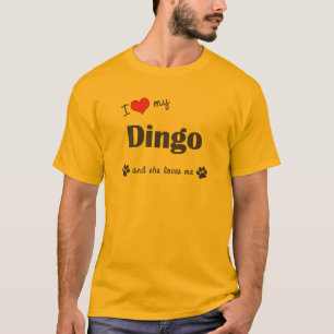 I Liebe mein Dingo (weiblicher Hund) T-Shirt