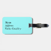 I Liebe mein Dobermann Gepäckanhänger (Rückseite horizontal)