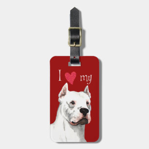 I Liebe mein Dogo Argentino Gepäckanhänger