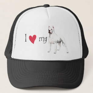 I Liebe mein Dogo Argentino Truckerkappe