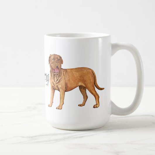 I Liebe mein Dogue de Bordeaux Kaffeetasse (Rechts)