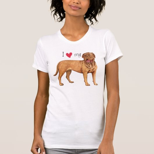 I Liebe mein Dogue de Bordeaux T-Shirt (Vorderseite)