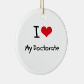 I Liebe mein Doktorat Keramikornament (Rechts)
