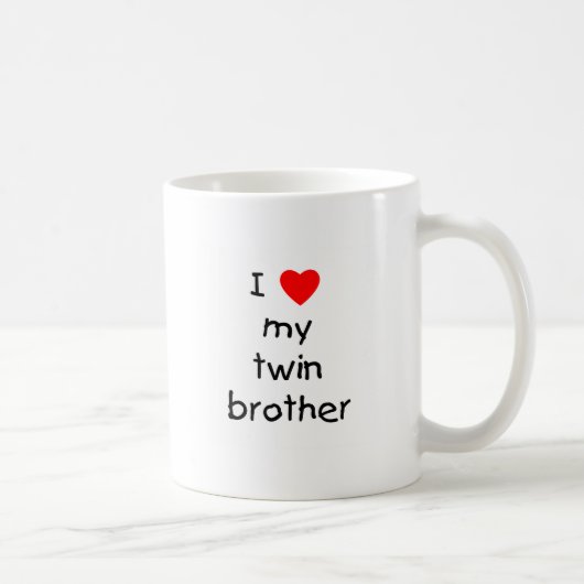 I Liebe mein Doppelbruder Kaffeetasse (Rechts)