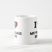 I Liebe mein Dorf-Idiot Kaffeetasse (Mittel)