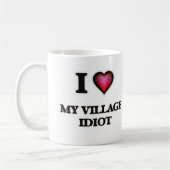 I Liebe mein Dorf-Idiot Kaffeetasse (Links)