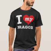 I Liebe mein Drache T-Shirt (Vorderseite)
