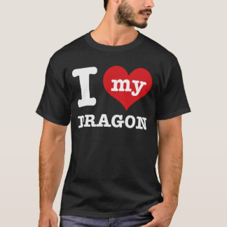 I Liebe mein Drache T-Shirt