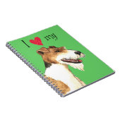 I Liebe mein Drahtfox-Terrier Notizblock (Rechte Seite)