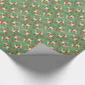 I Liebe mein Drahthaar, das Griffon zeigt Geschenkpapier (Ecke)