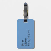 I Liebe mein Drahthaar Vizsla Gepäckanhänger (Rückseite vertikal)