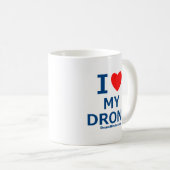 I Liebe mein Drohne Kaffeetasse (VorderseiteRechts)
