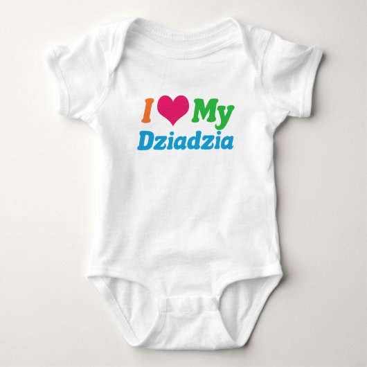 I Liebe Mein Dziadzia Baby Strampler (Vorderseite)