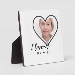 I Liebe Mein Ehefrau FOTO Geschenk - Bester Freund Fotoplatte
