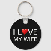 I LIEBE MEIN EHEFRAU SCHLÜSSELANHÄNGER (Vorderseite)