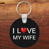 I LIEBE MEIN EHEFRAU SCHLÜSSELANHÄNGER (Vorderseite)