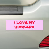 I LIEBE MEIN EHEMANN AUTOAUFKLEBER (Auf Auto)