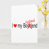 I Liebe mein Ehemann Karte (Gelbe Blume)