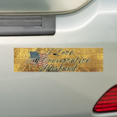 I Liebe mein Ehemann-Konservativer Autoaufkleber (Auf Auto)