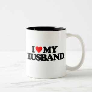I LIEBE MEIN EHEMANN ZWEIFARBIGE TASSE