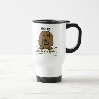 I Liebe mein englischer Cockerspaniel Reisebecher
